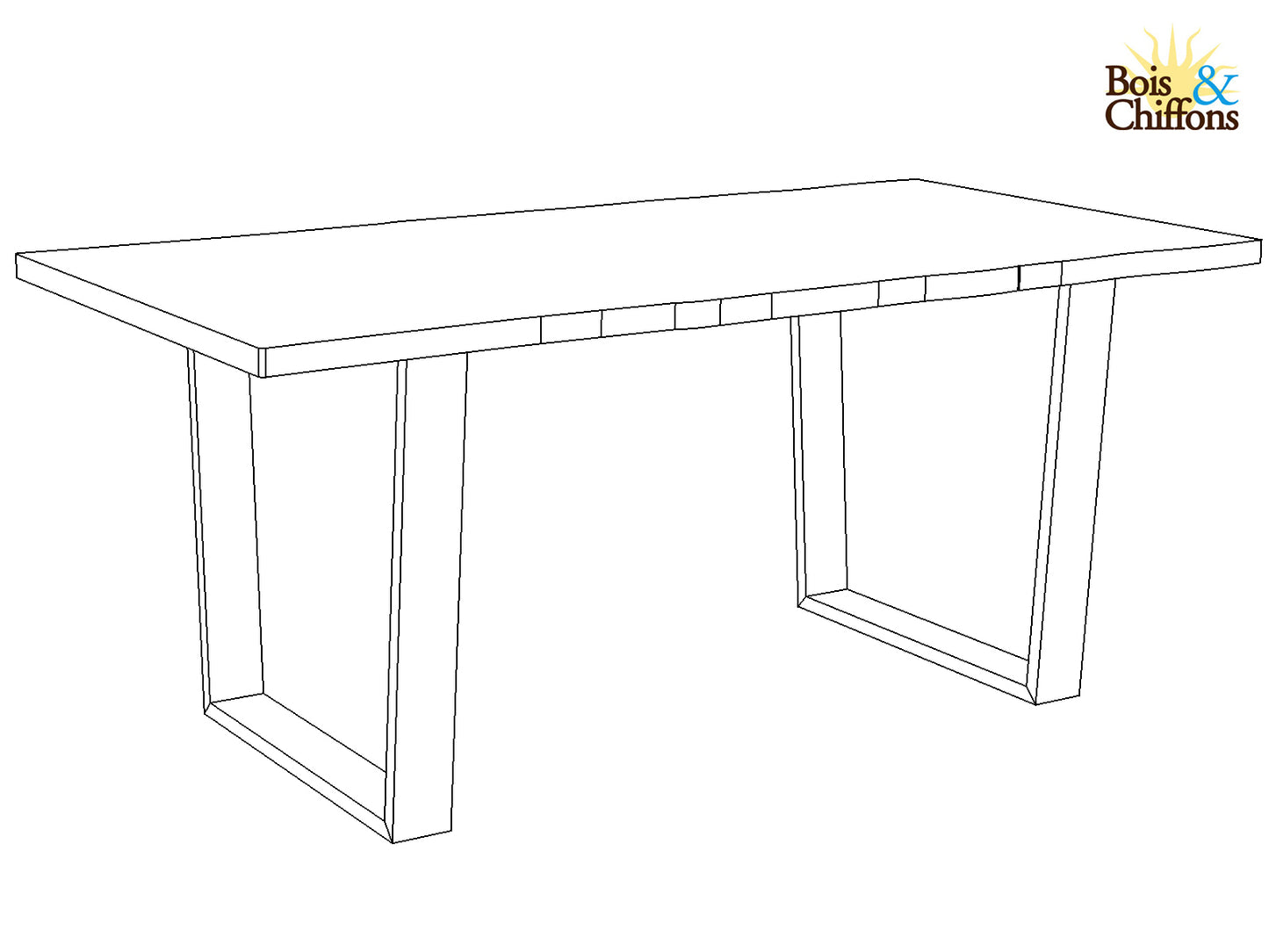 Table de repas 180cm en acacia massif | Acacia Forest