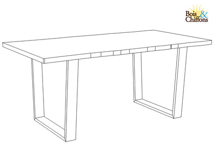 Table de repas 180cm en acacia massif | Acacia Forest