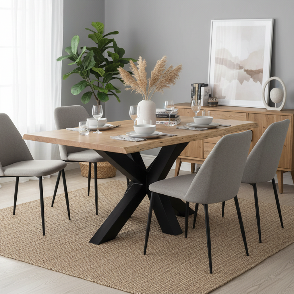 Mesa de jantar retangular 240 cm | Acacia Bunting