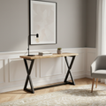 Console en bois massif acacia et metal - Acacia Bunting