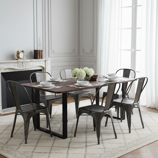 Mesa de comedor de madera de mango 200 cm | Kfir II Madera de Mango