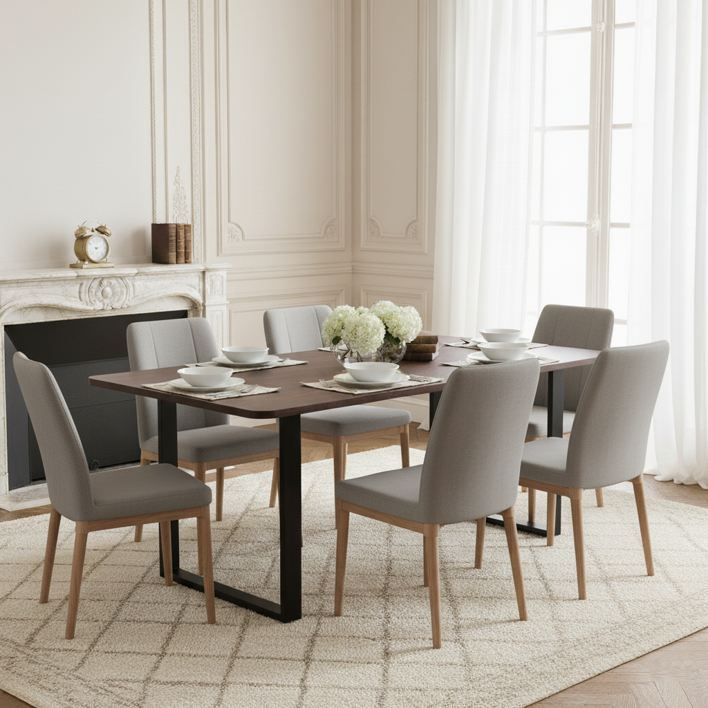 Mesa de comedor de madera de mango 200 cm | Kfir II Madera de Mango
