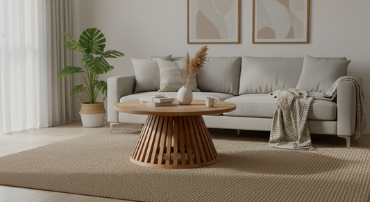 Table basse ronde bois massif | Acacia Kfir
