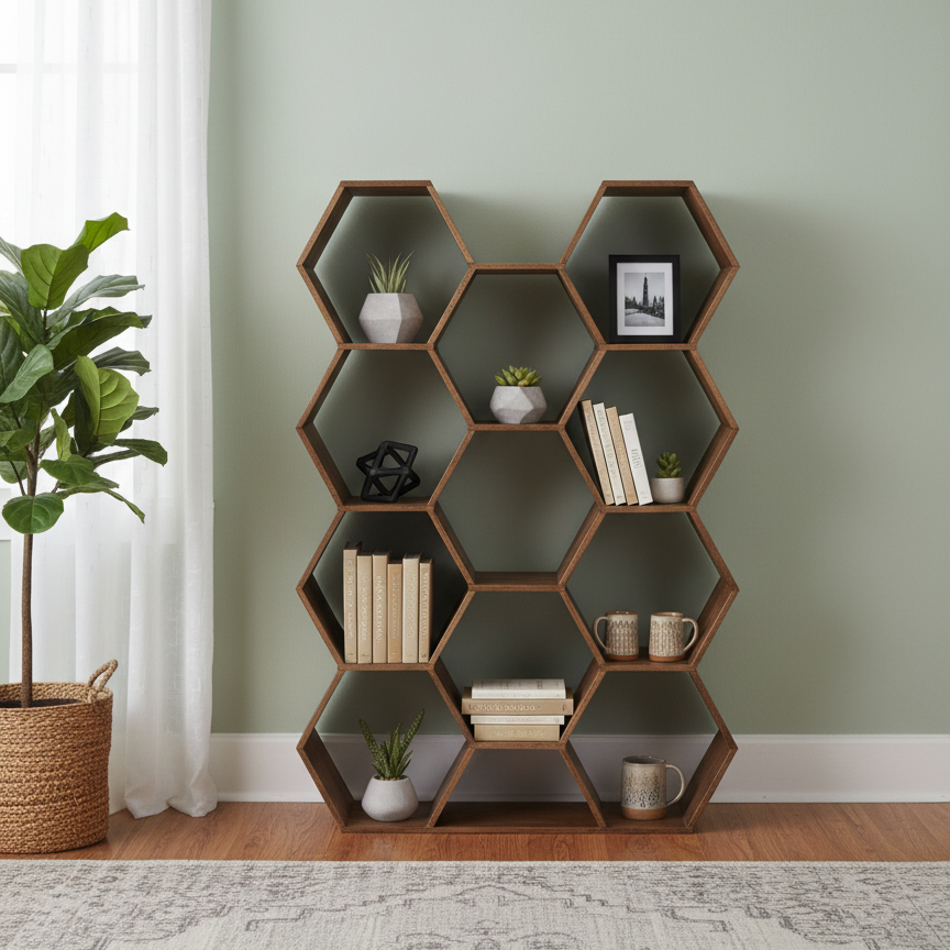 Prateleira hexagonal grande | Ofertas Mango M&amp;M 