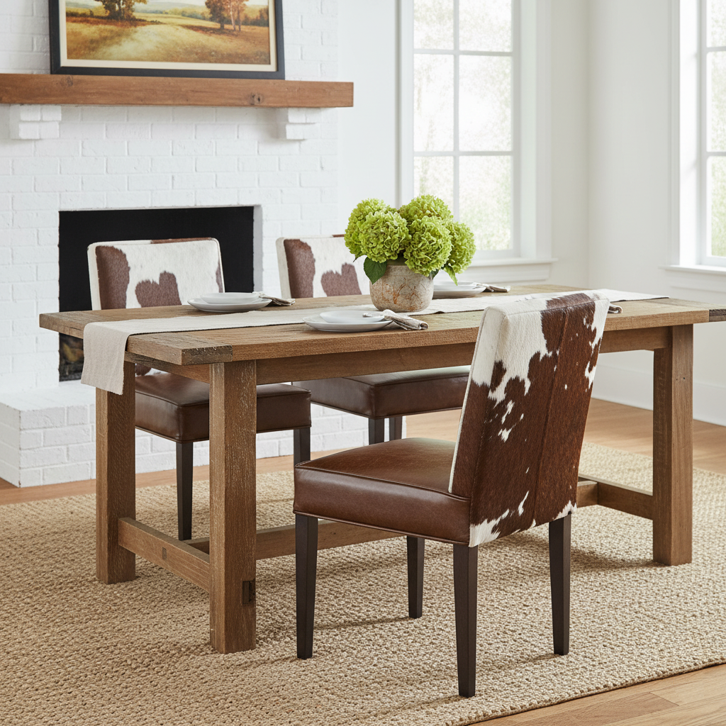 Chaise en peau de vache | Acacia Savage