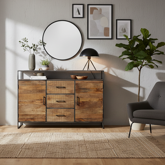 Buffet 2 portes 3 tiroirs | Mango Stockholm