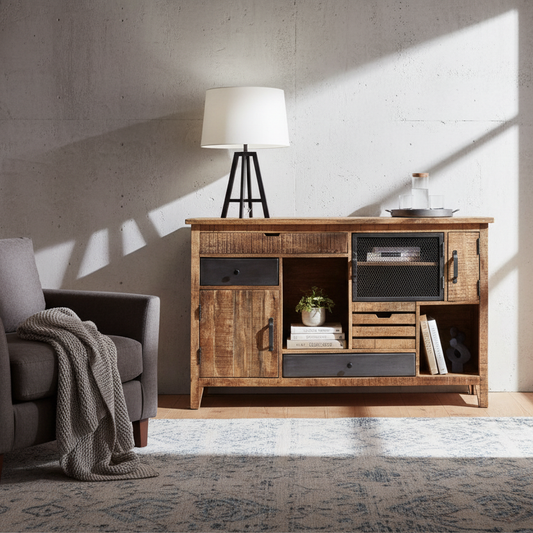 Buffet 3 portes 4 tiroirs | Manguier Farm II