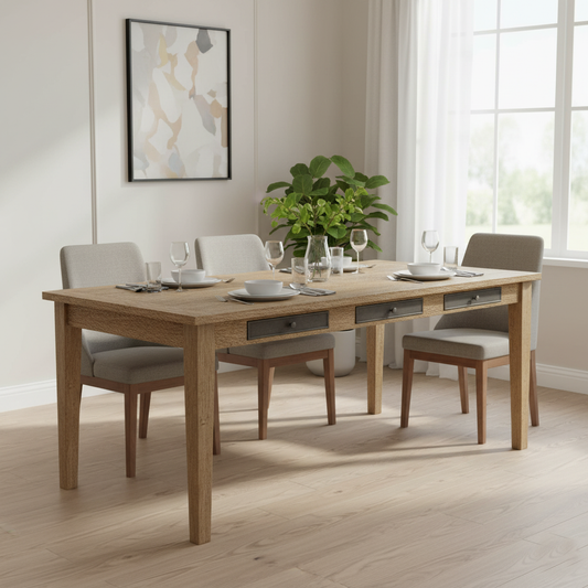 Mesa de comedor de 6 cajones | Mango Farm II