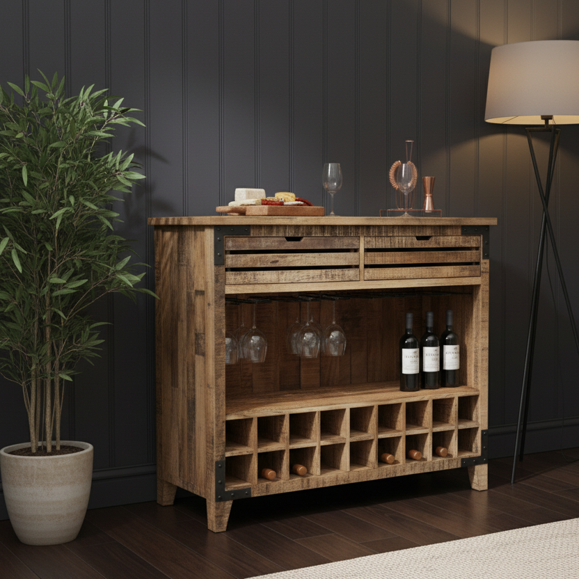 Mueble bar de 2 cajones | Mango Farm II