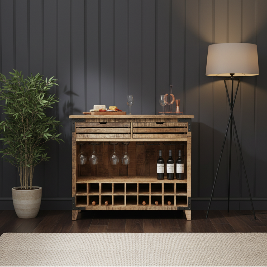 Mueble bar de 2 cajones | Mango Farm II