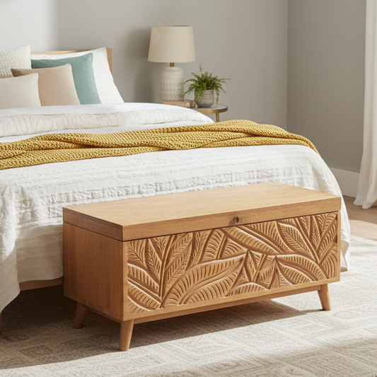 Grand coffre sculpté | Manguier Floria II