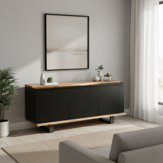 Buffet 3 portes | Acacia Black