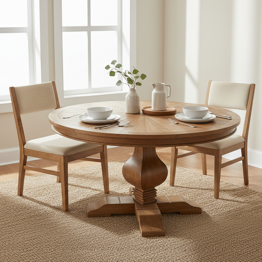 Mesa redonda de 135 cm | Madera de mango Solaris