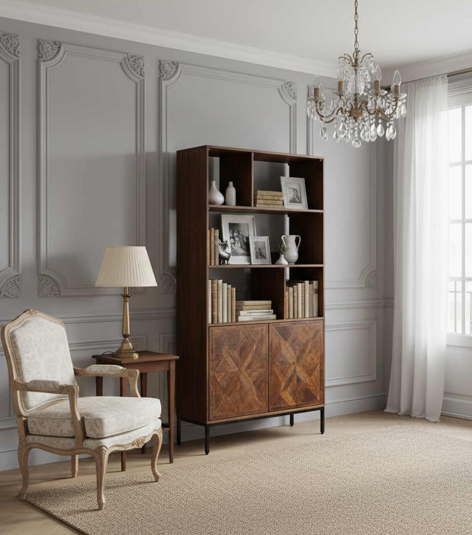 Librería de 2 puertas y 6 cubículos | Mango Kama