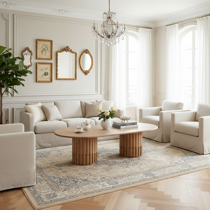 Table basse ovale | Chêne Dalta