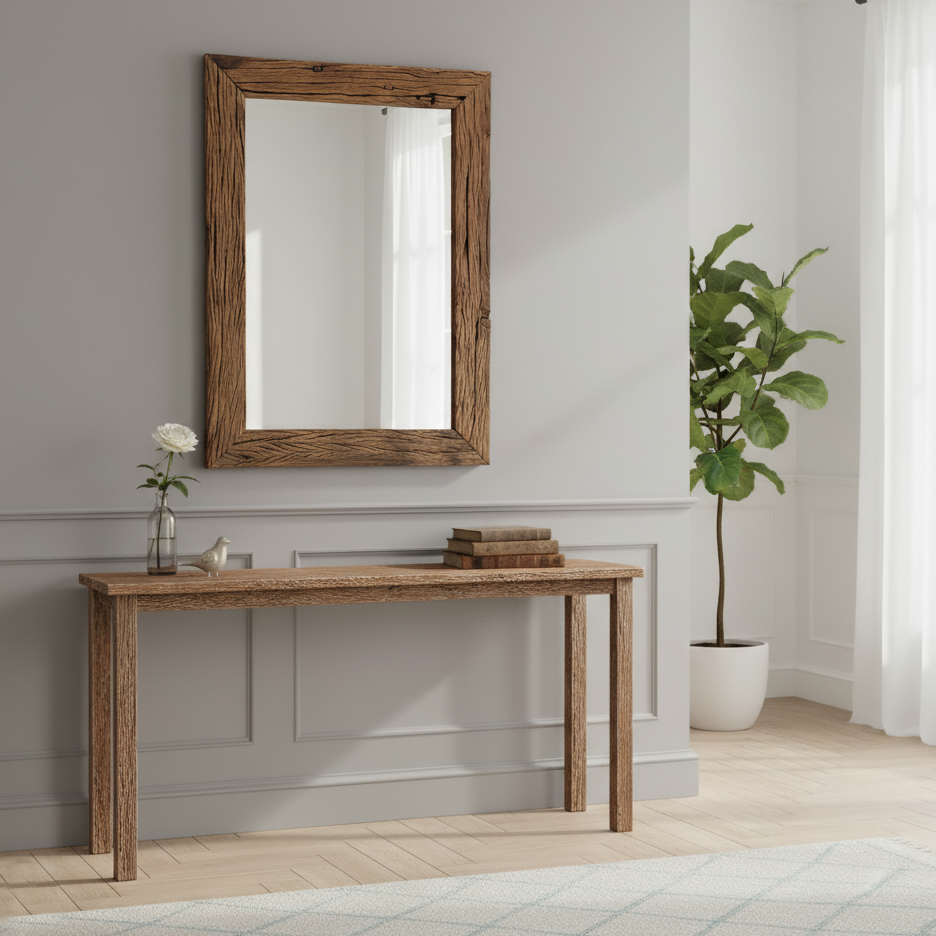 Miroir rustique 70*100 | Manguier