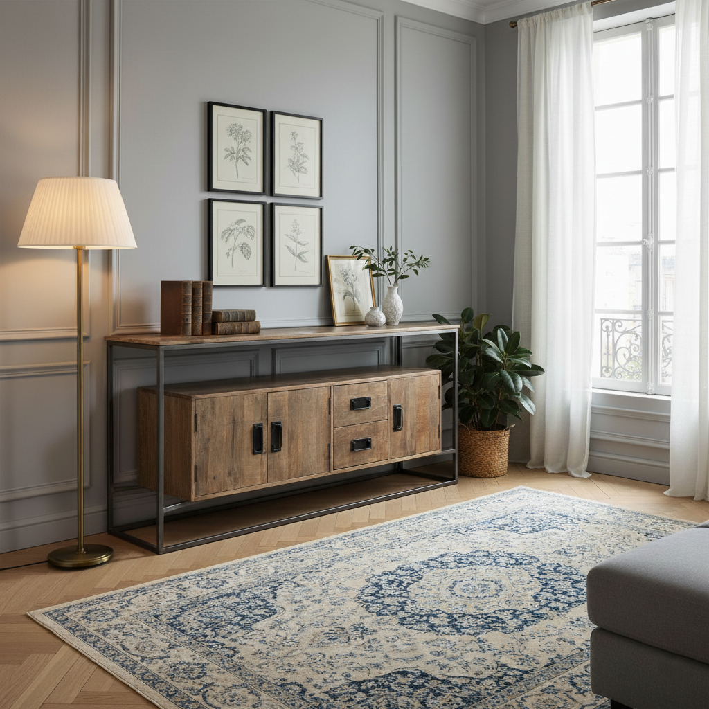 Buffet ajoure 3 portes 2 tiroirs | Mango Stockholm