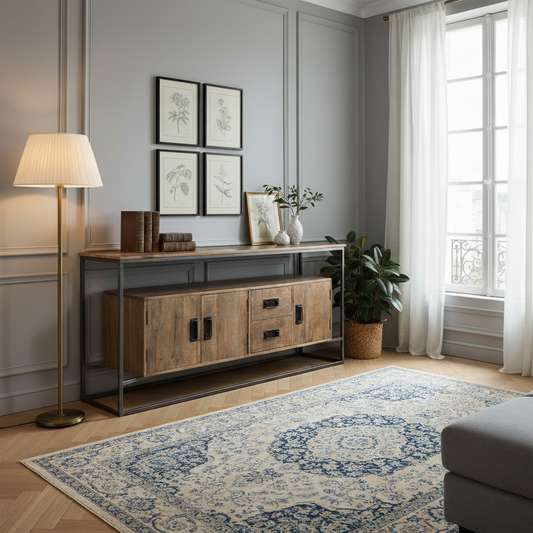 Buffet ajoure 3 portes 2 tiroirs | Mango Stockholm