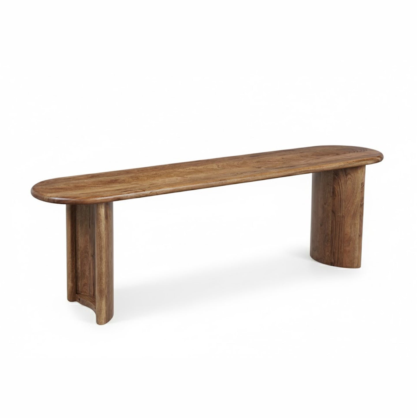 Banc arrondi bois massif | Acacia Ellipse