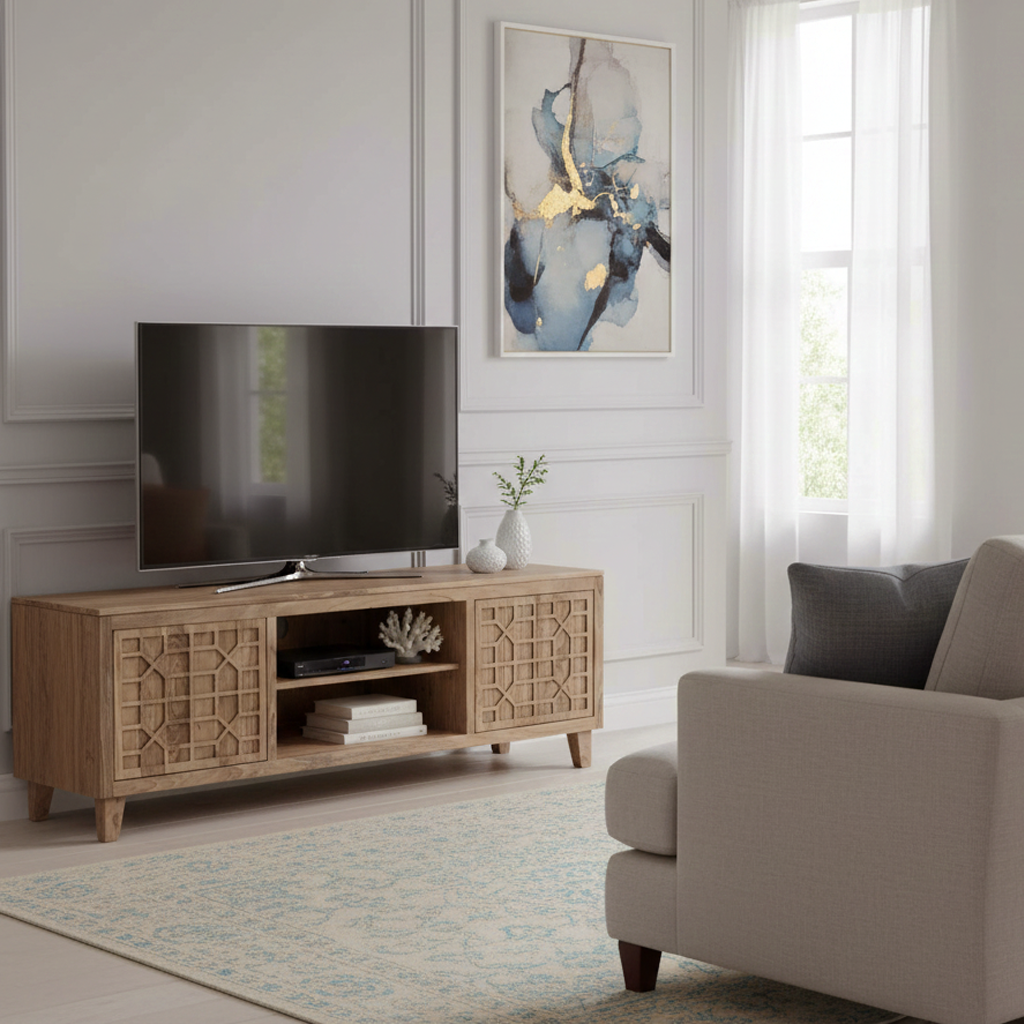 Armário de TV de 2 portas | Acacia Punjab-II