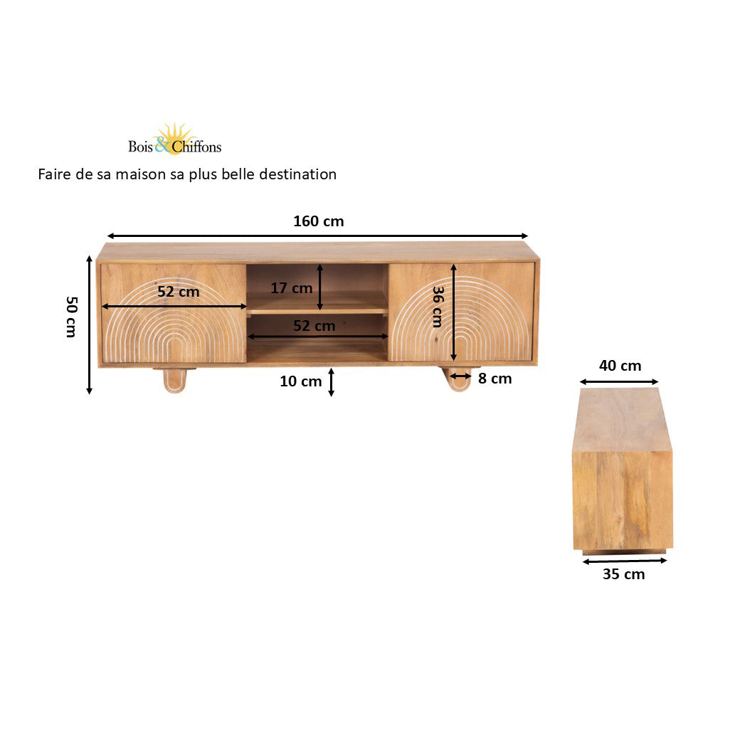 Móvel de TV de 2 portas | Eran