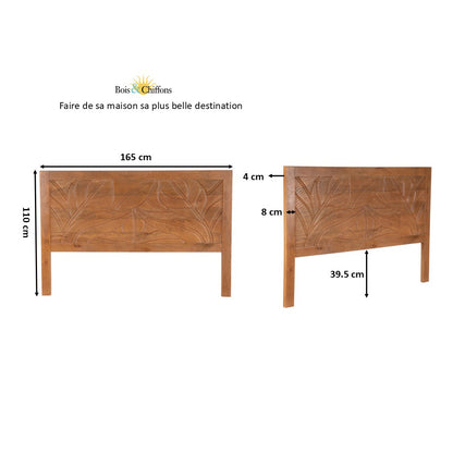 Tête de lit bois sculpté | Manguier Floria II
