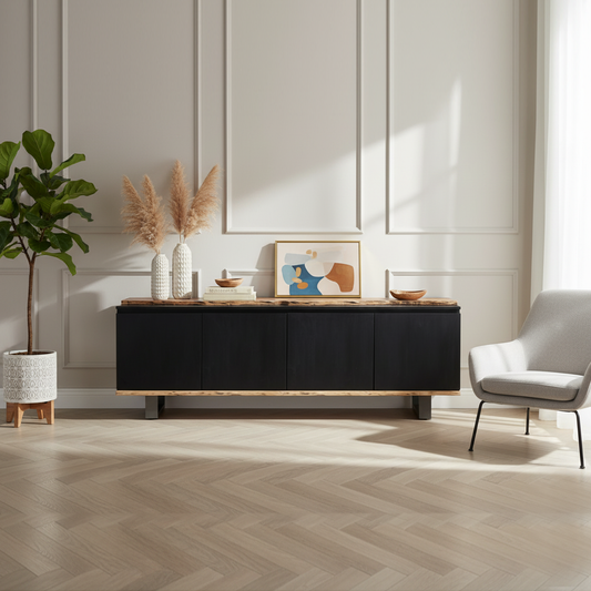 Buffet 4 portes | Acacia Black II