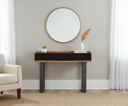 Console 3 tiroirs | Acacia Black II