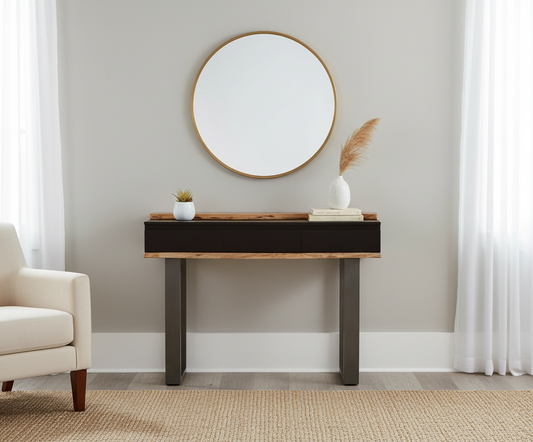 Console 3 tiroirs | Acacia Black