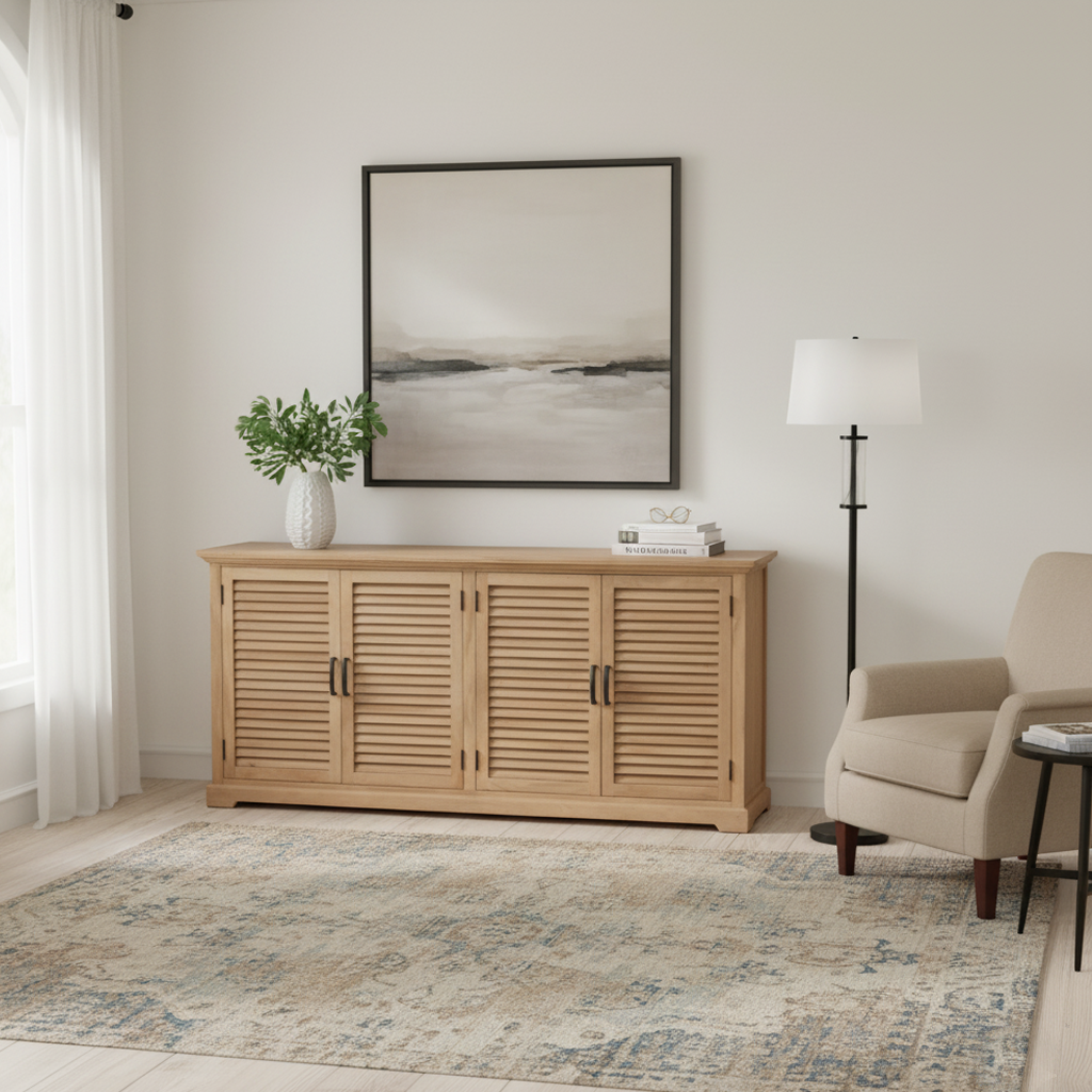 Buffet à 4 portes | Bois de manguier | Paran II