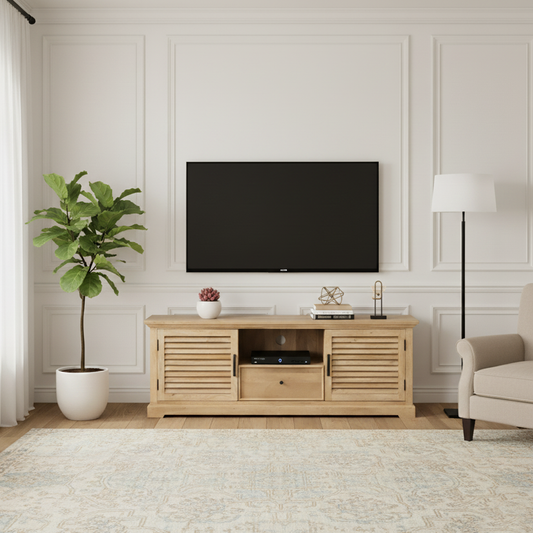 Meuble TV 2P 1T | Bois de manguier | Paran II