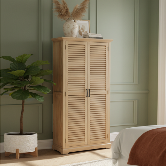 Armoire à 2 portes | Bois de manguier | Paran II