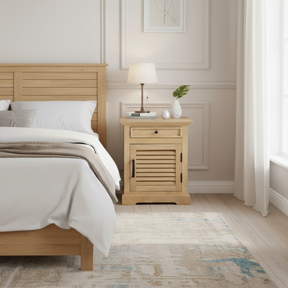 Chevet 1T 1P gauche | Bois de Manguier | Paran II