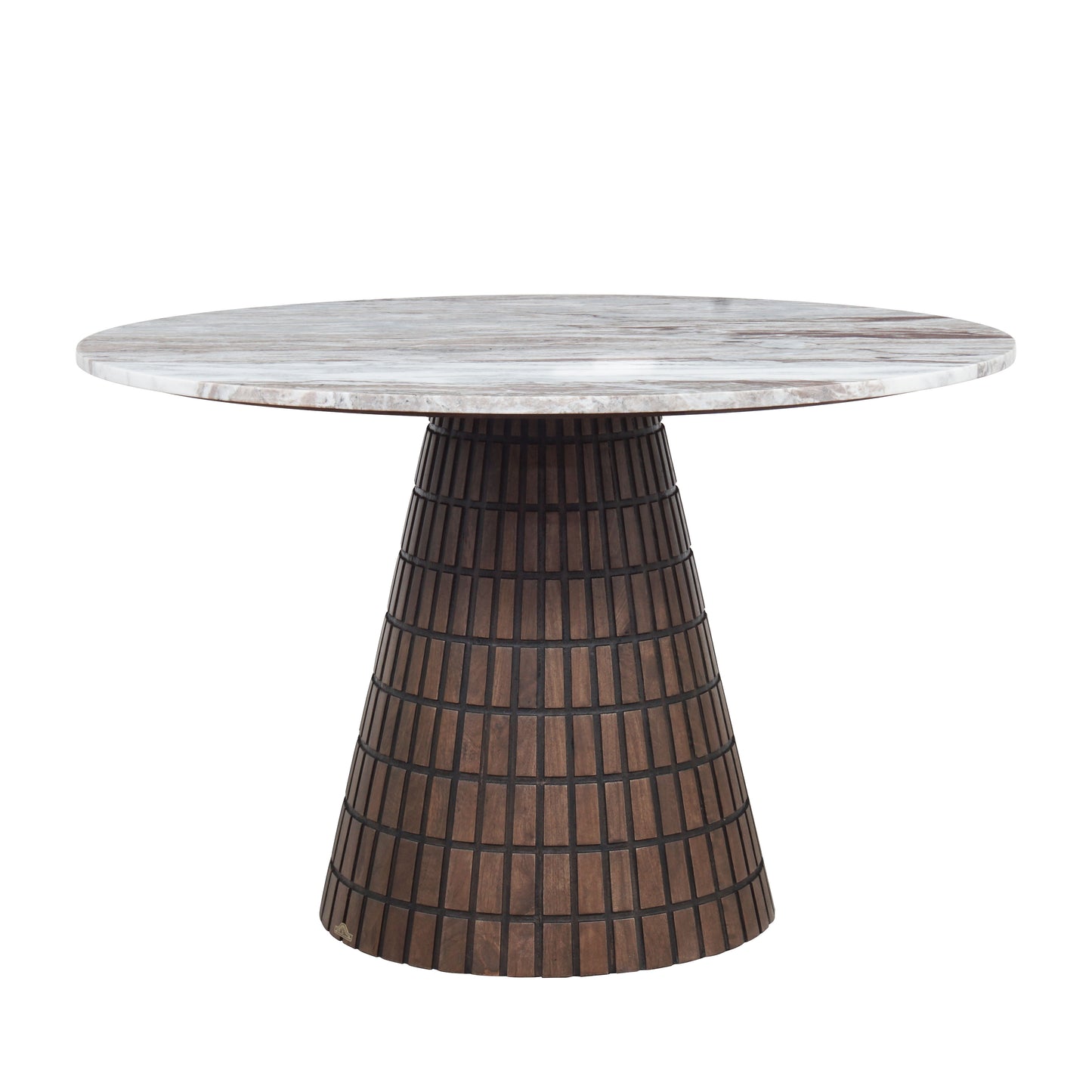 Table ronde 120x120 plateau marbre | Manguier Milan