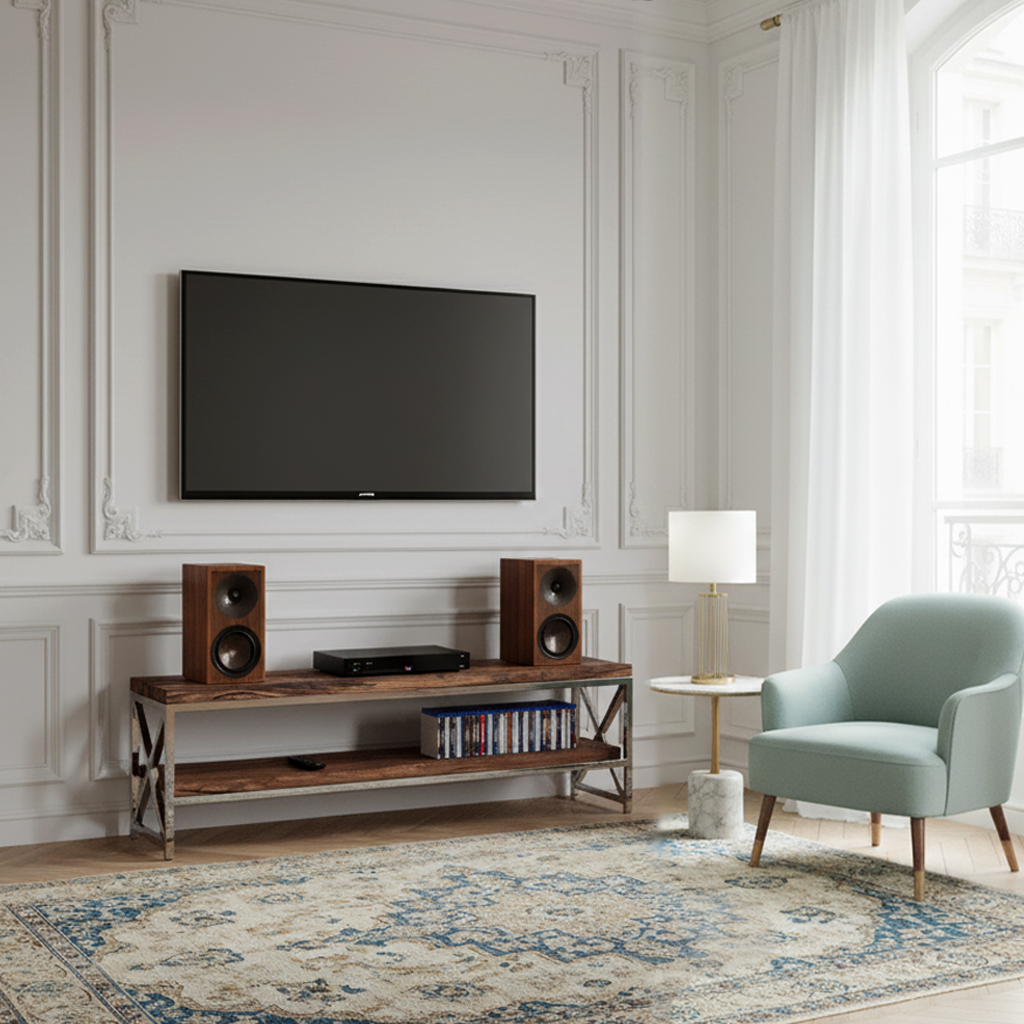 Meuble TV 2 etageres 140 cm | Chelsea