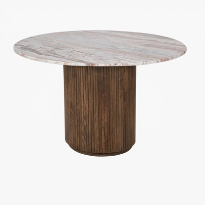 Bouts de canapé plateau marbre | Manguier Kfir III