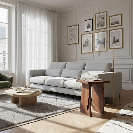 Table d'appoint a bord naturel | Acacia Sansur