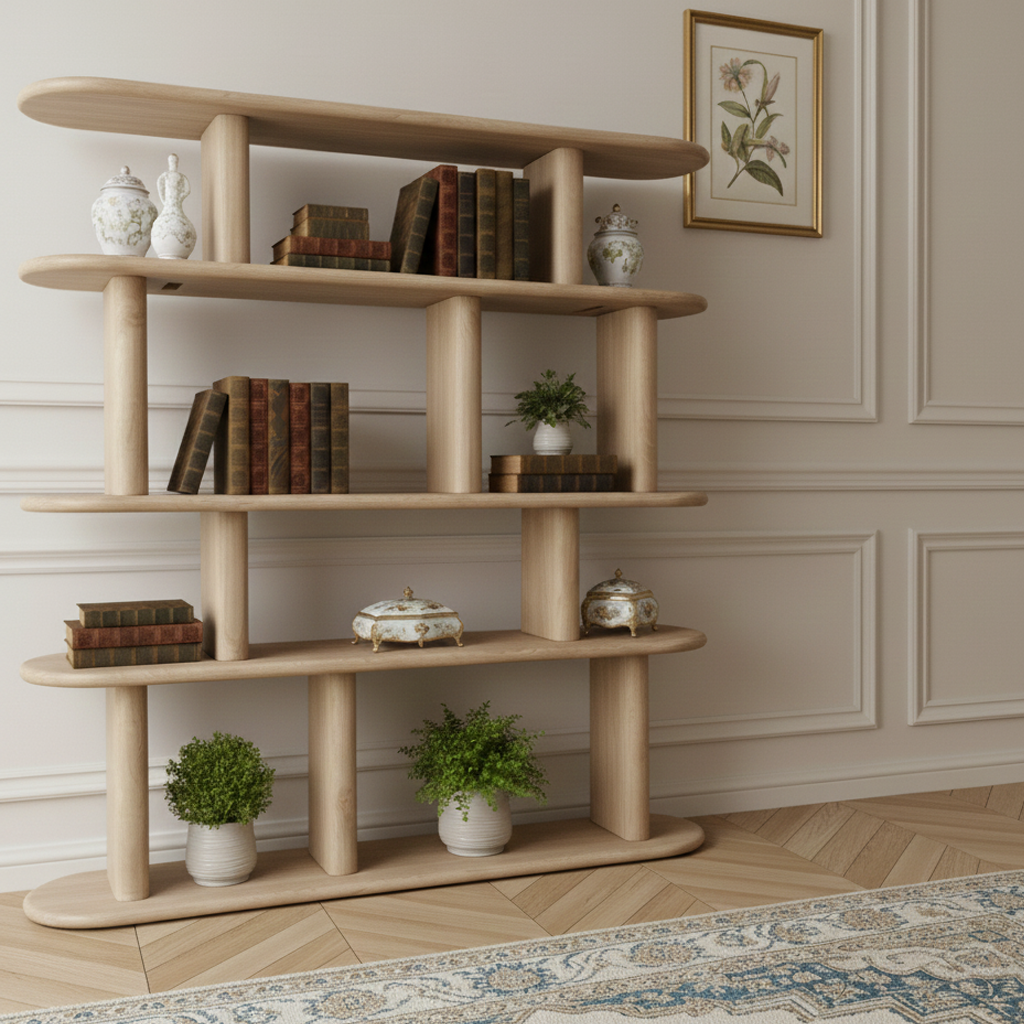 Etagère avec 4 etagère ouverte | Naturelle | Organic