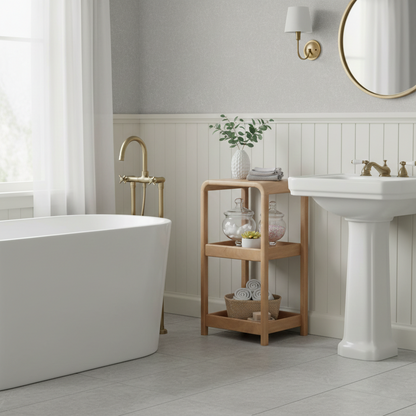 Etagere 3 niveaux | Acacia Eruco Pecan