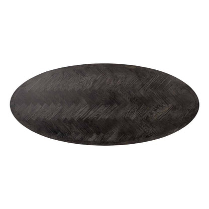 Table de repas noirbone laiton ovaal 230 (noir rustic)