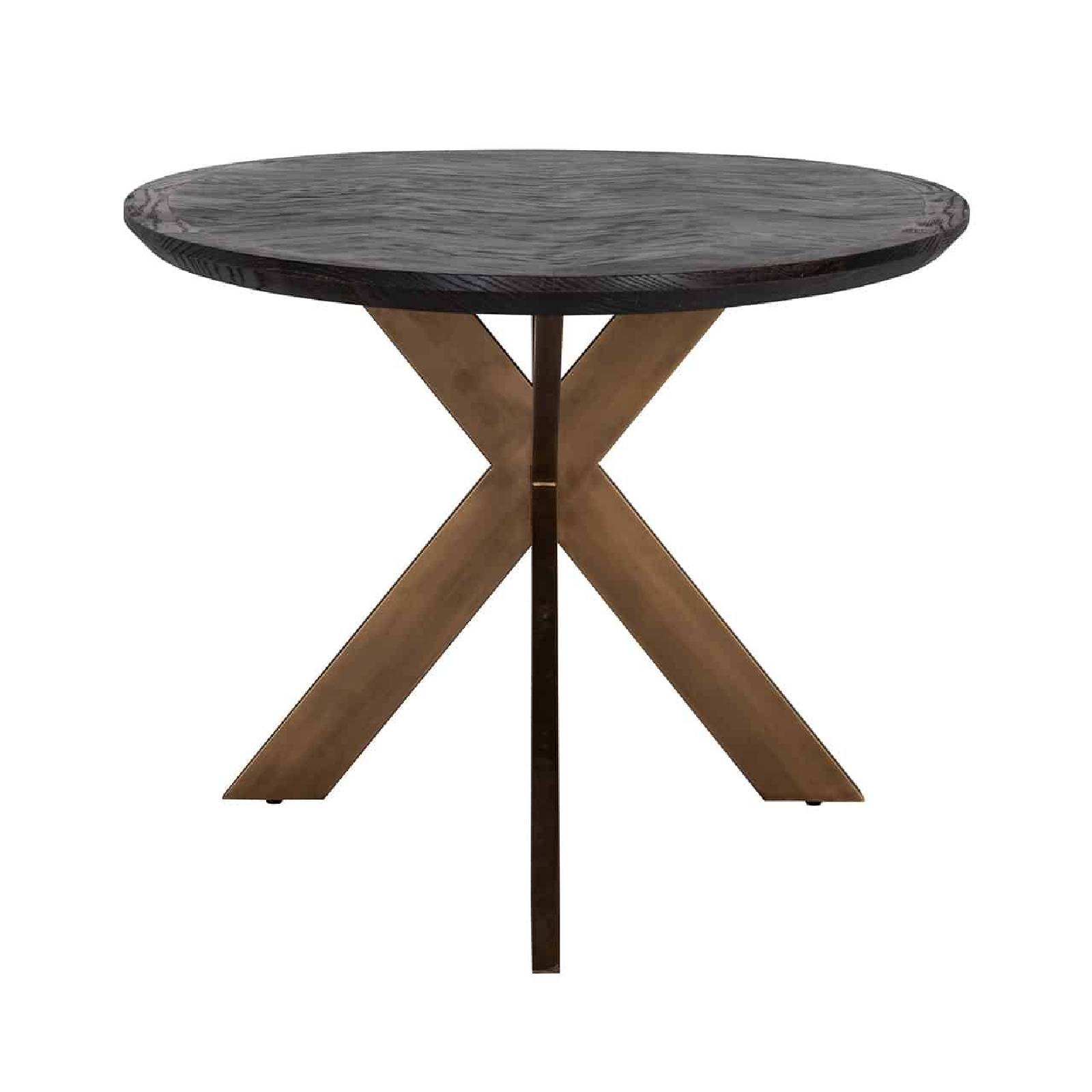 Table de repas noirbone laiton ovaal 230 (noir rustic)