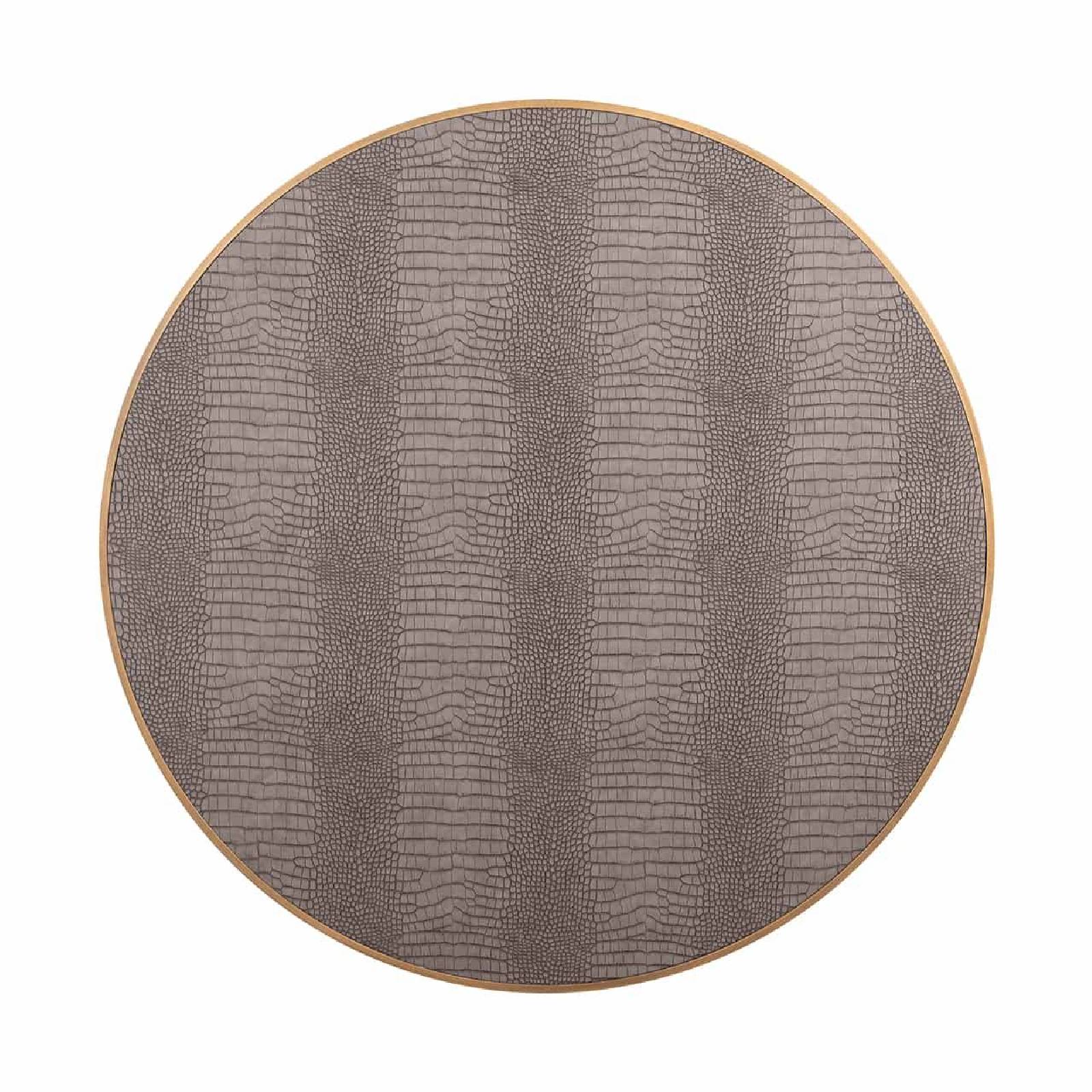 Table basse Classio 100Ø  (brossé or)