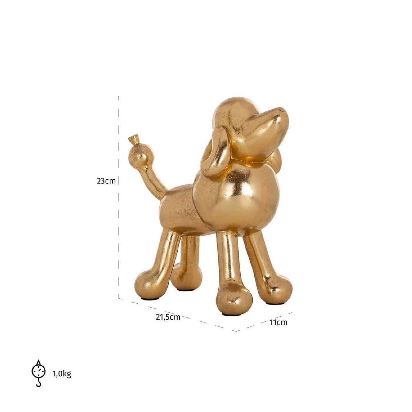 Dog Miro deco object (or)
