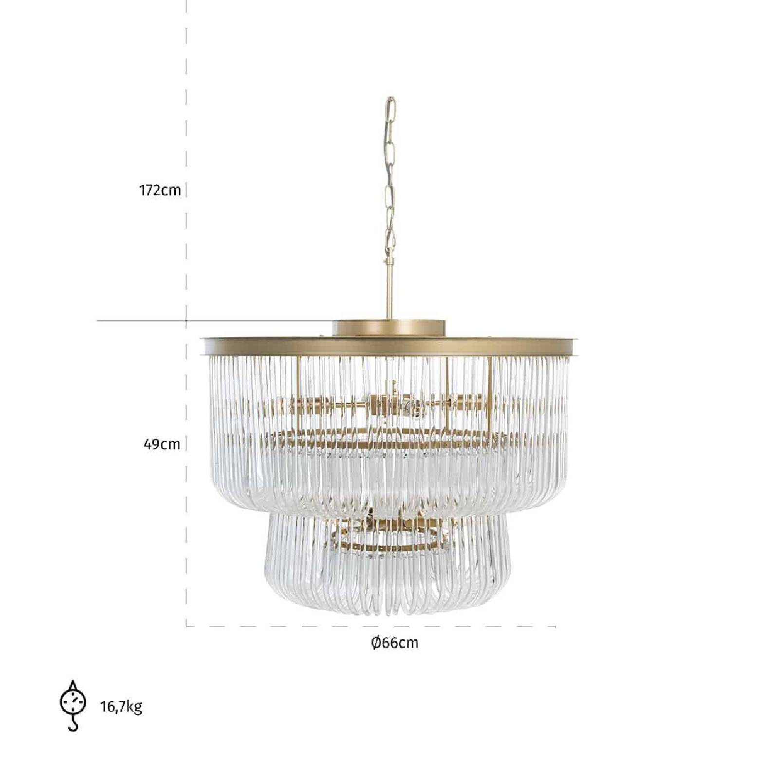 Suspension Romy (brossé or)