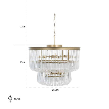 Suspension Romy (brossé or)
