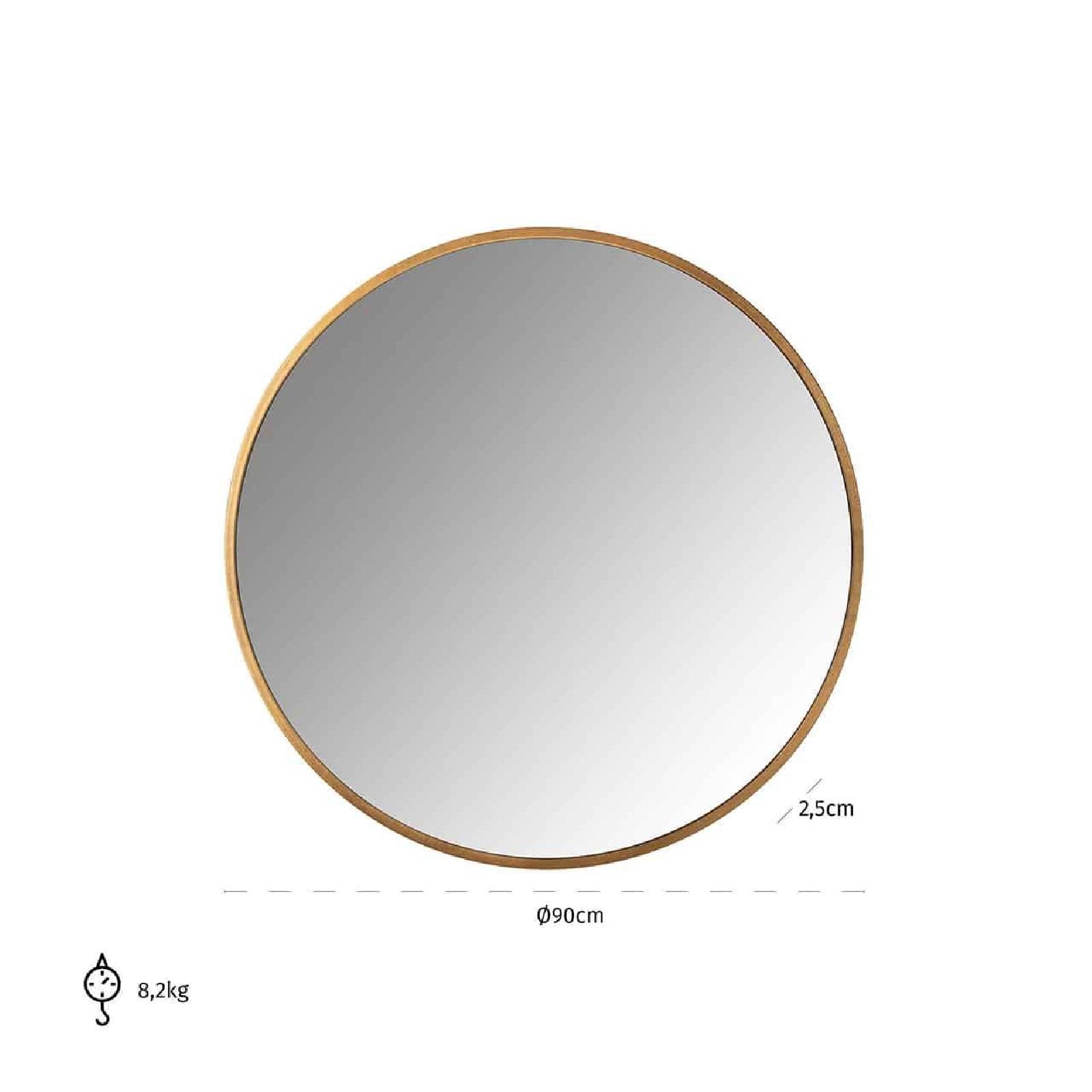 Miroir Maesa Or 90Ø (or)