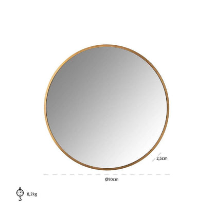 Miroir Maesa Or 90Ø (or)
