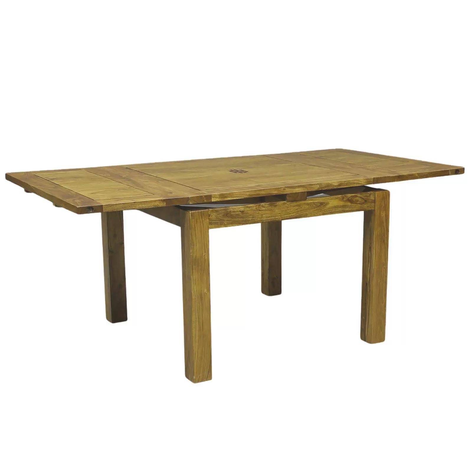 Table carrée 70x70 à rallonges