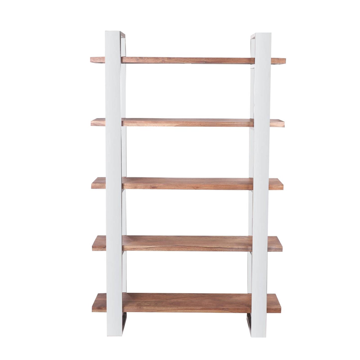 STAINLESS BIBLIOTHEQUE 120X35 LOT/5 + PIEDS