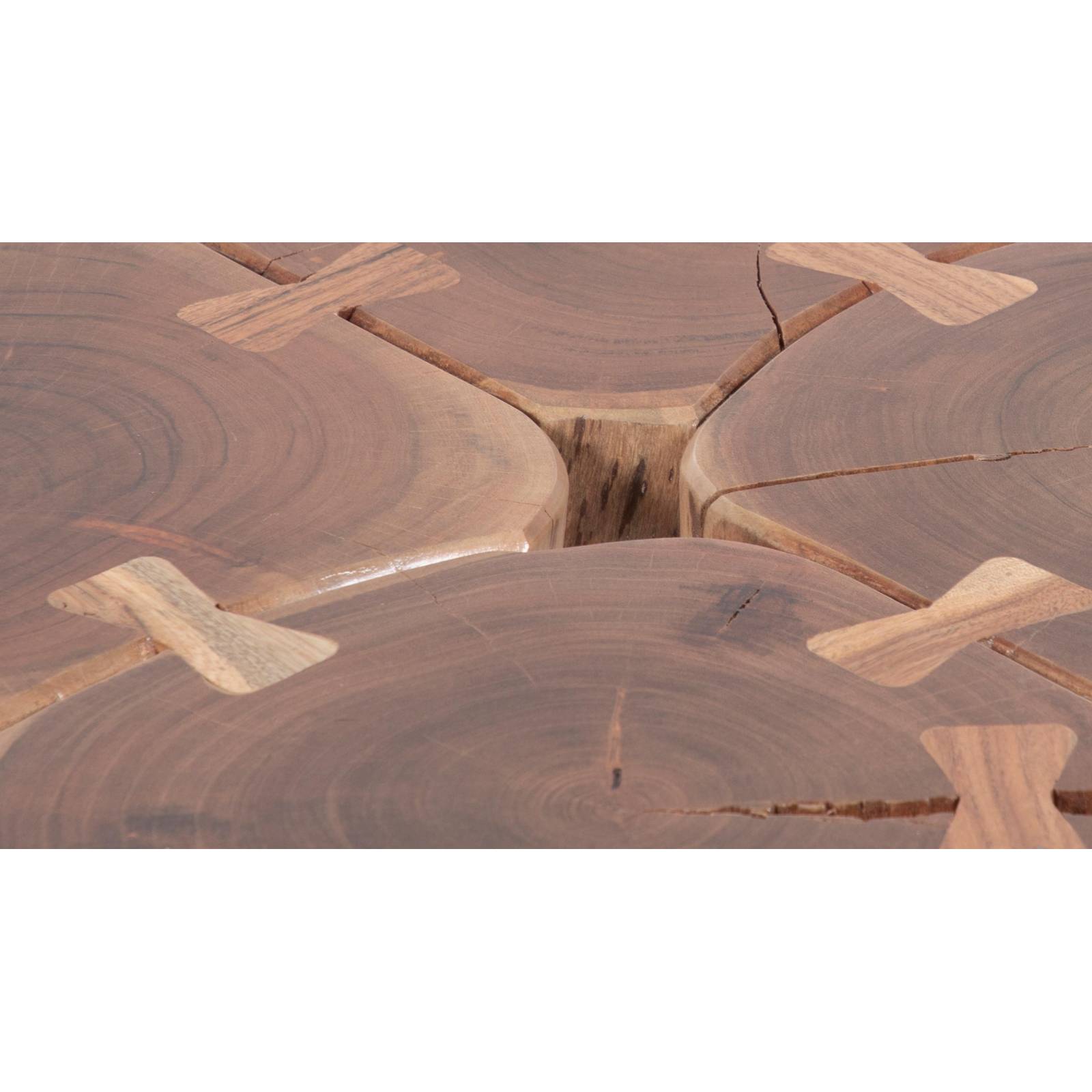 Bout de canapé tronc rond | Acacia Kaska